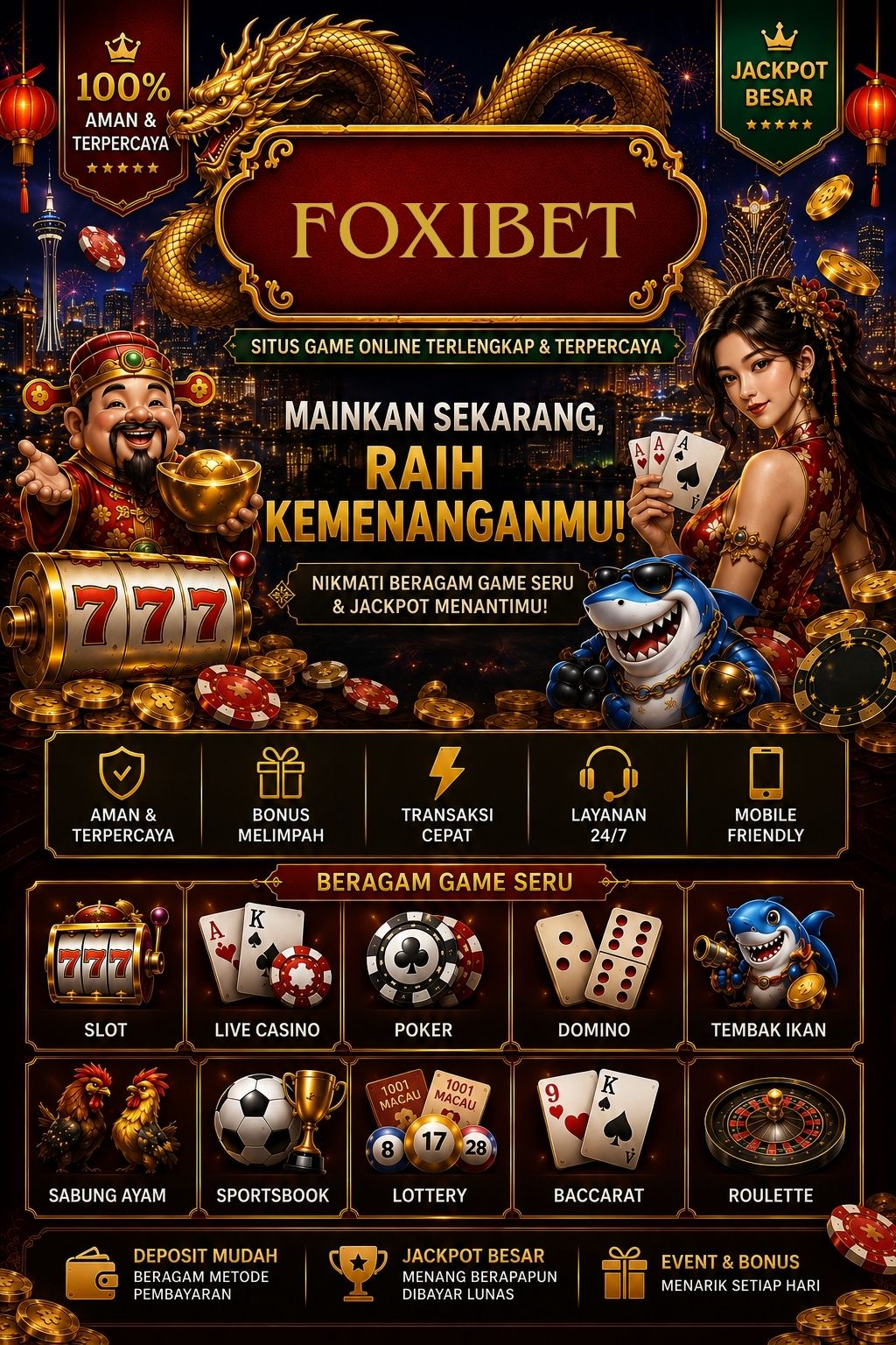 Banner utama Foxi Bet